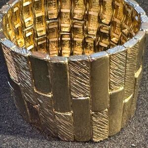 Gold Textured Bracelet